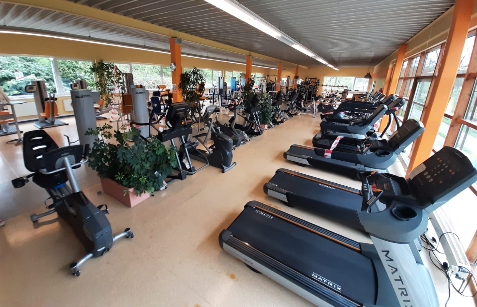 Fitnesscenter Trainingsfläche